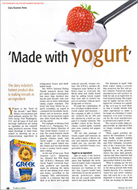 made with yogurt